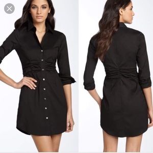 Theory 'Cerisina - Wealth' Shirtdress - Black